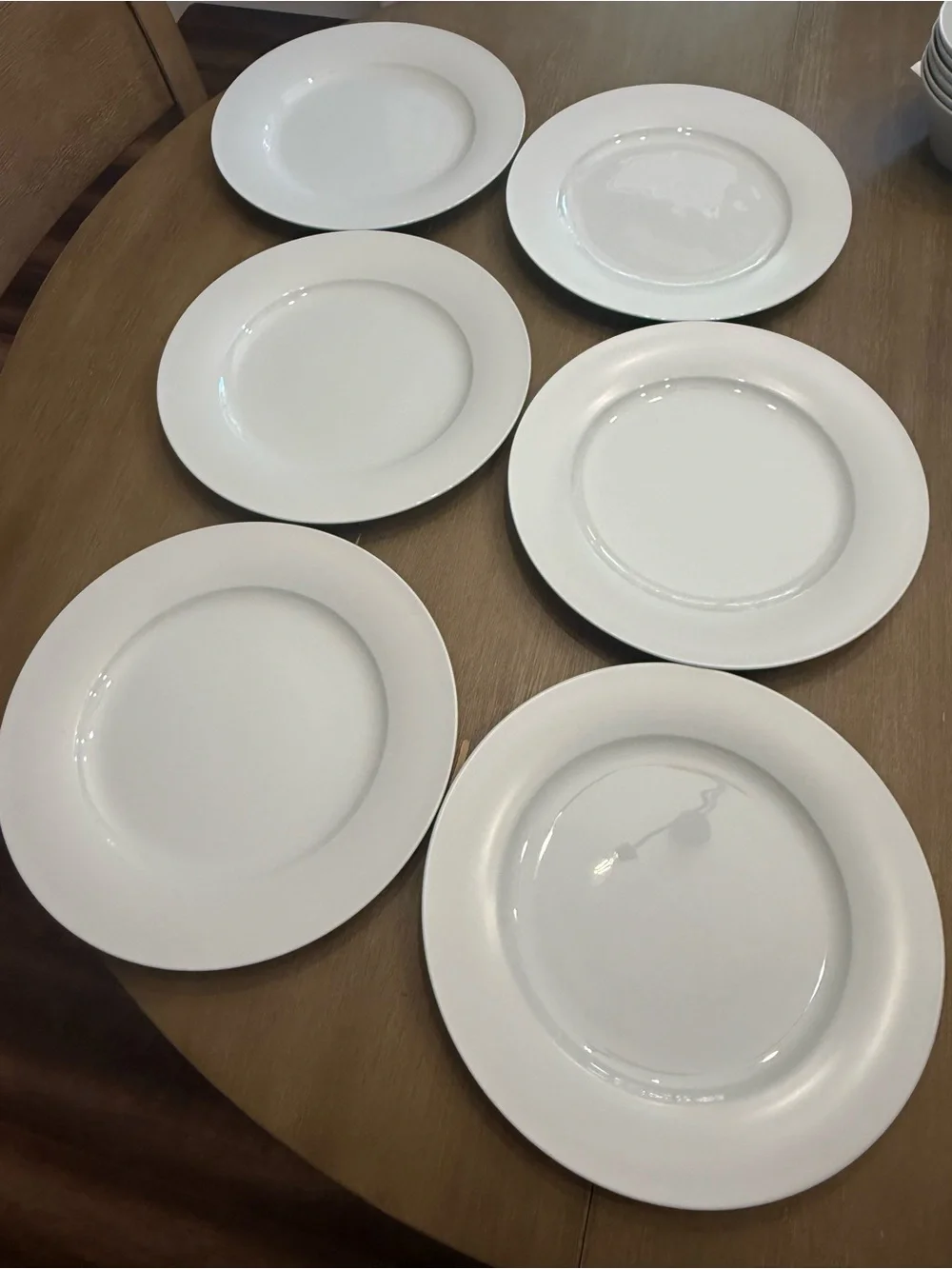 Mikasa Delray Grey White bone china Dinner Plate set of 6